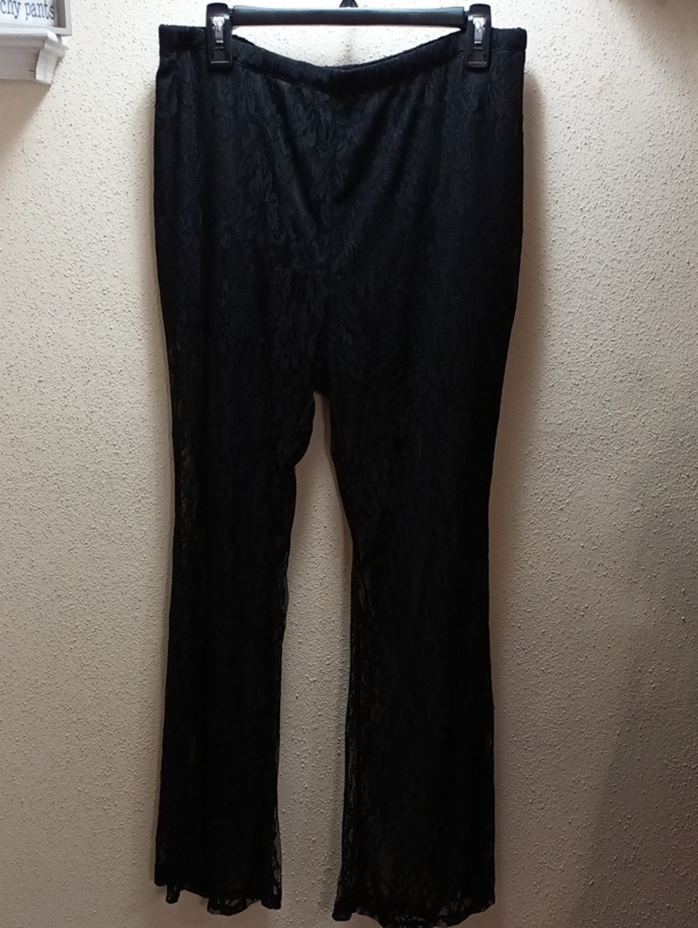 Swim Cover Up Pants With Boy Short  Liner and Black Lace Size 2X NWOT